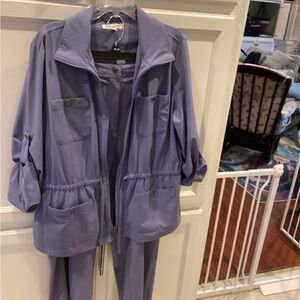 TravelSmith Women's Lavender Utility Jacket and Pants Set